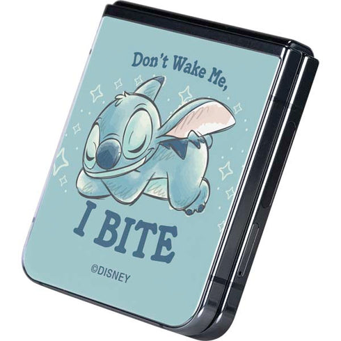 Disney Lilo and Stitch Dont Wake Me I Bite Galaxy Z Flip5 5G Skin